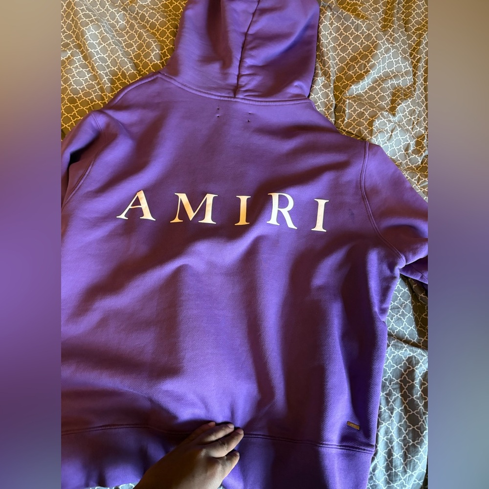 Amiri Purple Logo Hoodie (Winter 2023) - Picture 5 of 13